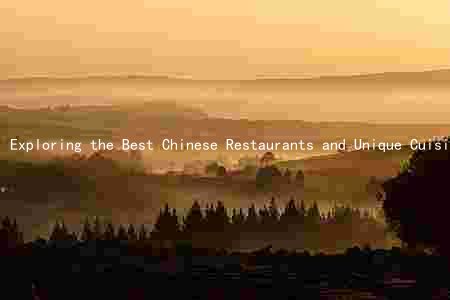 Exploring the Best Chinese Restaurants and Unique Cuisine in Hawley, PA